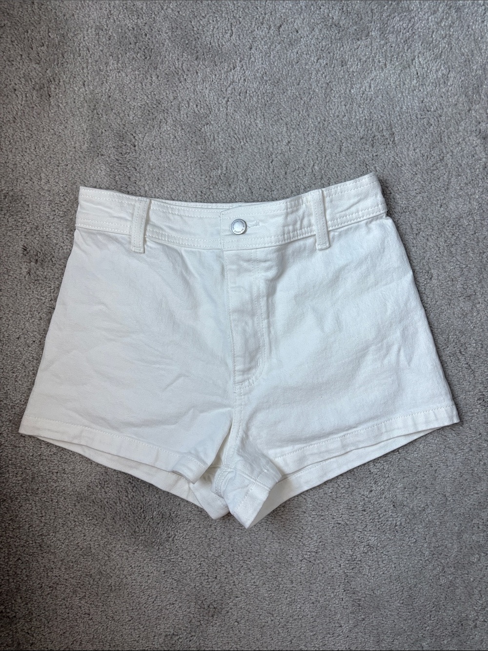 White High-Rise Sailor Shorts